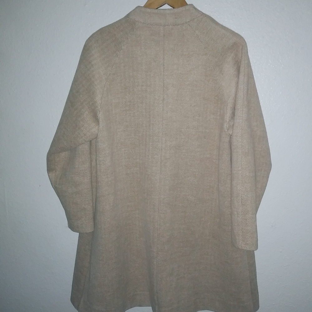 MADEWELL S Stanza Camel Herringbone Coat - Picture 13 of 15